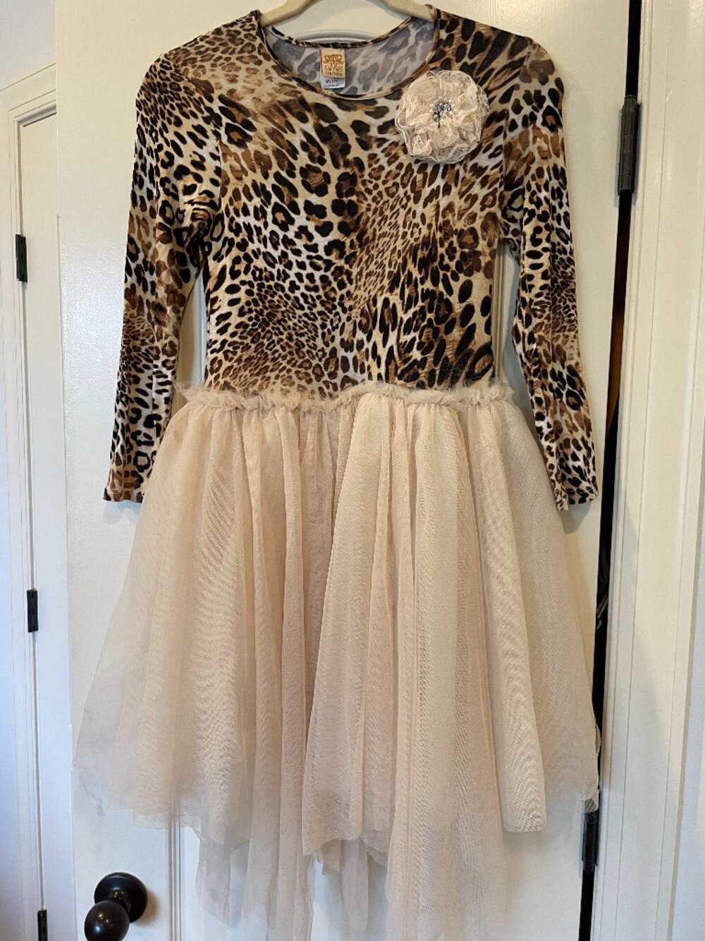 Girl's Leopard Tulle Dress
